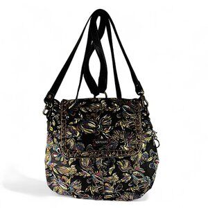 Sakroots Convertible Backpack Shoulder Crochet Stitching Charms Canvas Purse